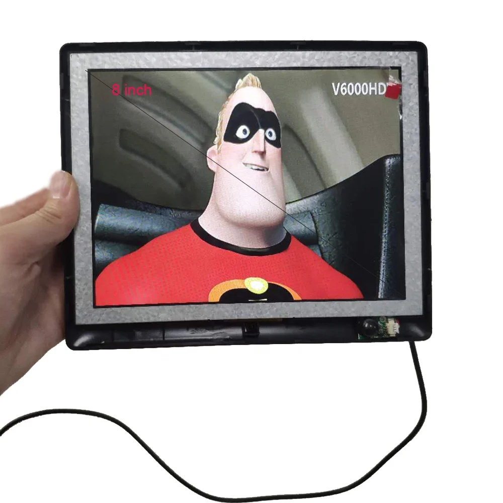 
HD full angle 8 inch LCD IPS 40pin screen display viewer 1024*768 module support HDM in 