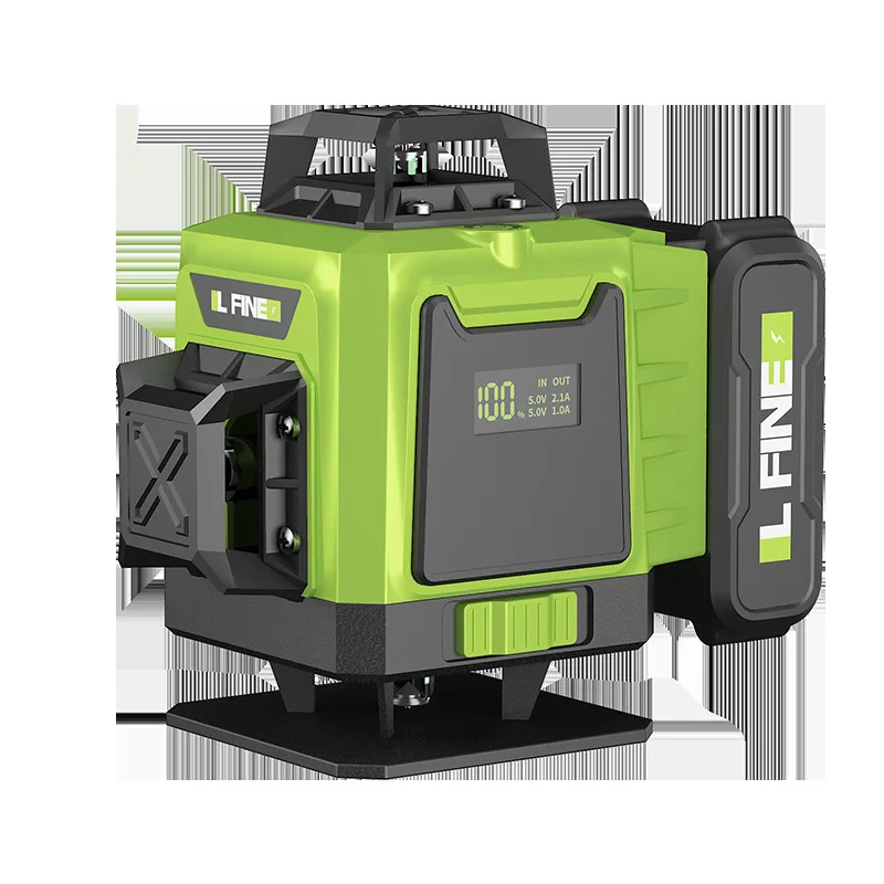 Industrial 3D12 Rotary Laser Level 16-Wire Green Light Beam for DIY Projects