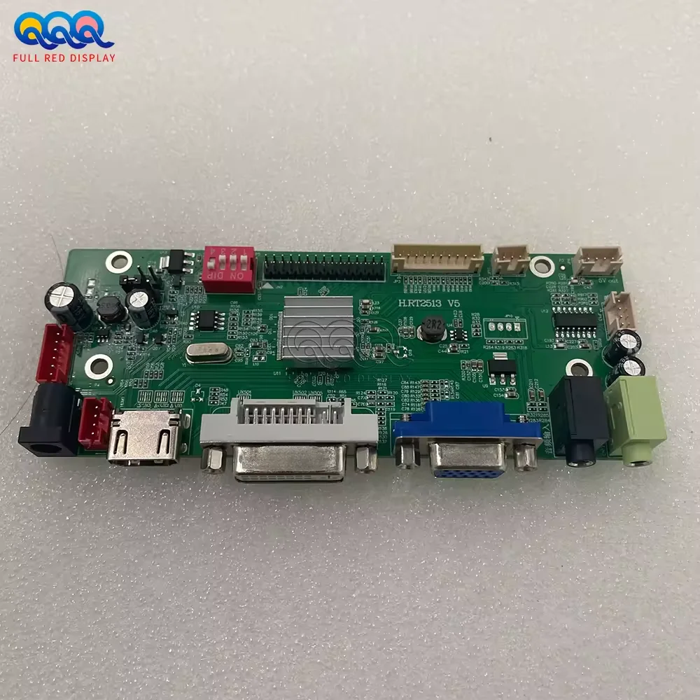 Full Red Three Interfaces  Vga  Dvihdmi Screen Driver Board Usb Driver Board Lcd Controller Universal Motherboard