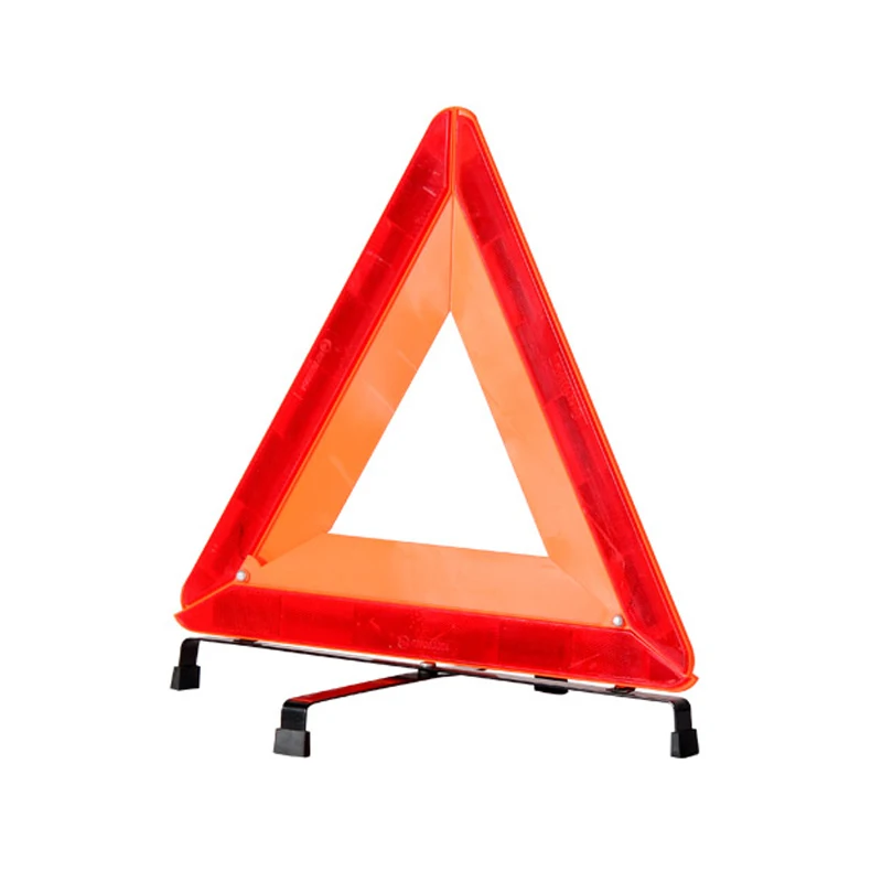 china manufacturer car accessory traffic sign PMMA sign reflector e-mark led lights warning triangle for road safety