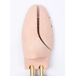 LM036 Twin Tube Adjustable Natural Color Beech Wood Shoe Trees Mens