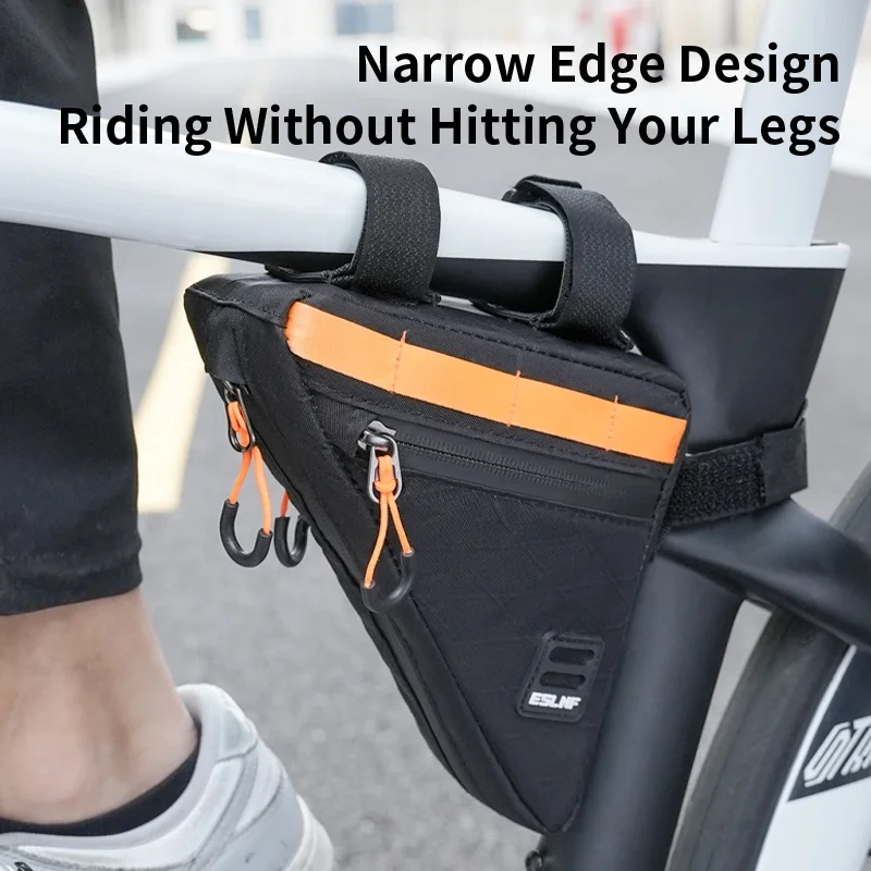 ESLNF Quick Release Bicycle Triangle Bag Top Tube Storage Tool Bike Frame Bag