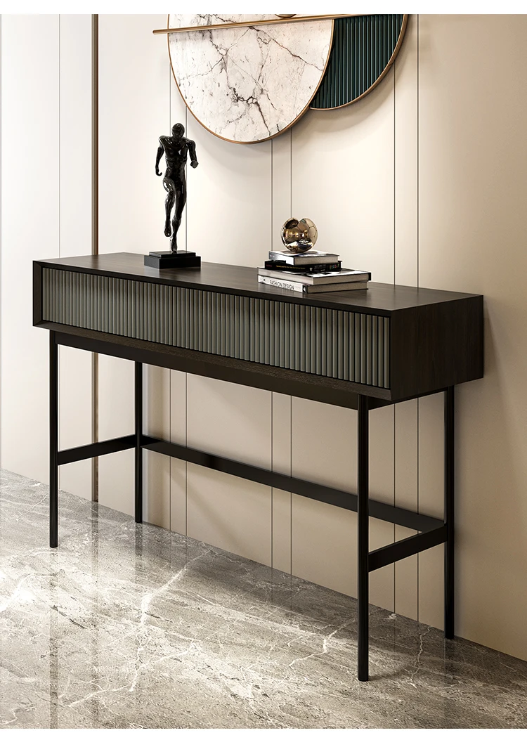 New Arrival Modern Style Home Furniture Metal Marble Hallway Entrance Table Console Cabinet Hall Entry Luxury Console Table