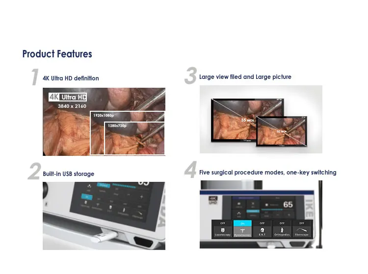 IKEDA High End 4k Endoscopy with Video Camera YKD-9210