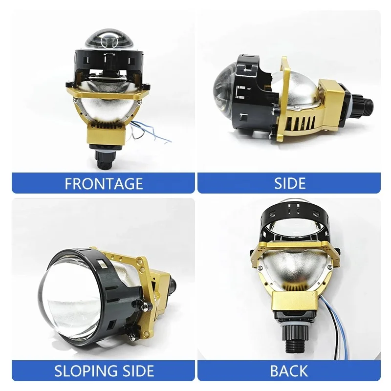 IDISON T3JW 12V Definition Glass Convex Opticx Headlight Lossless Installation Front light Bi-LED Laser Projector Lens for Car