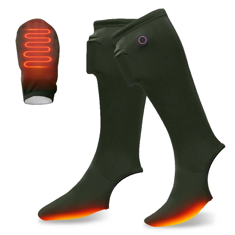 Спортивные носки с подогревом USB 3 настройками тепла для дальнего инфракрасного вязания мужчин и женщин уличные согревающие ног