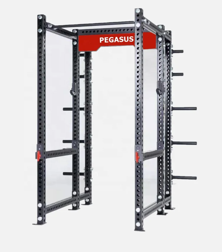 Factory for Free Standing Cross fit rig/racks ,Power Rack with 4 layers storage rack