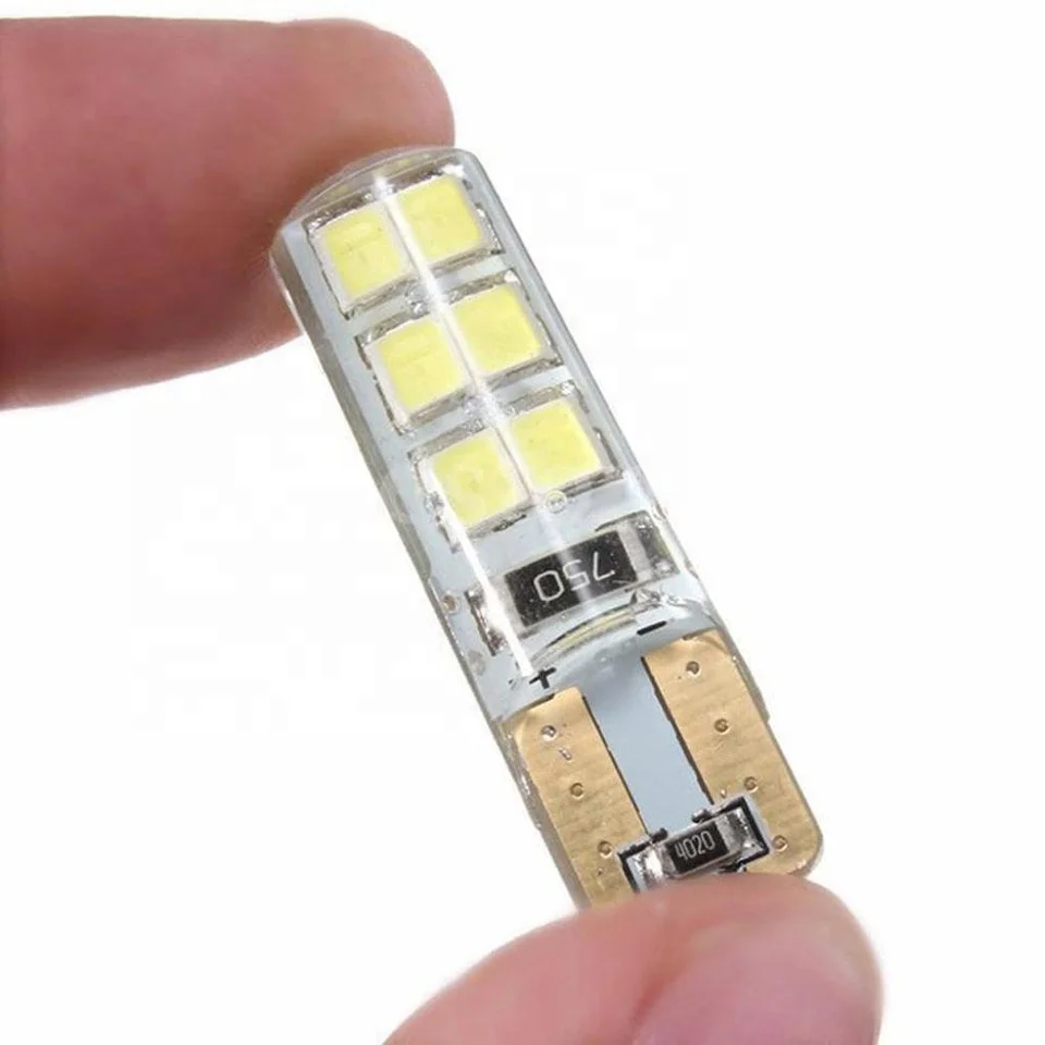 RUTENS 1156 led car t10 w5w 194  t10 5630 parking  bulb t10 LED  width light auto led Silicone canbus bulb