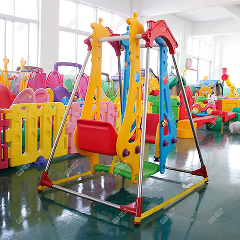 New design plastic pair swing Kids  plastic  toy outdoor  playground