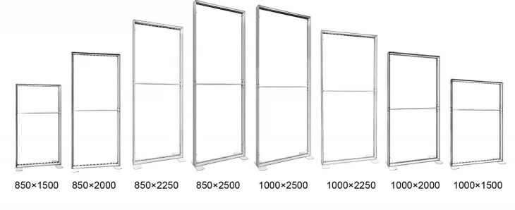 Assembly Tradeshow Exhibition Booth Display Tension Fabric Backdrop SEG Pop Up Led Collapsible Light Box