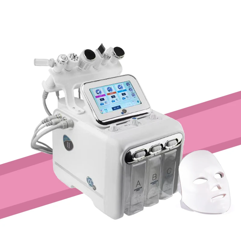 Professional hydro Oxygen jet peel Facial Machine Water Hydradermabrasion Skin Clean H2O2 7 In 1 Face Beauty Hydra Machine