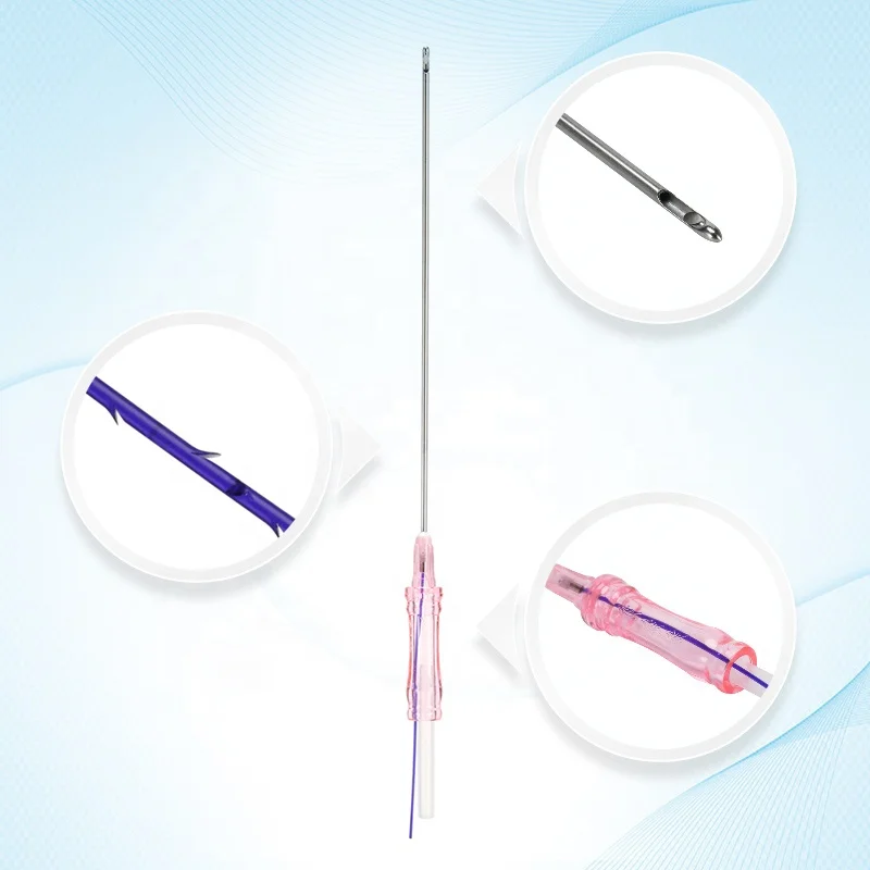 Yastrid No pain absorbable pdo thread face lift PCL Cog 4d 6d R Cannula 18g 100mm pdo thread eye lift