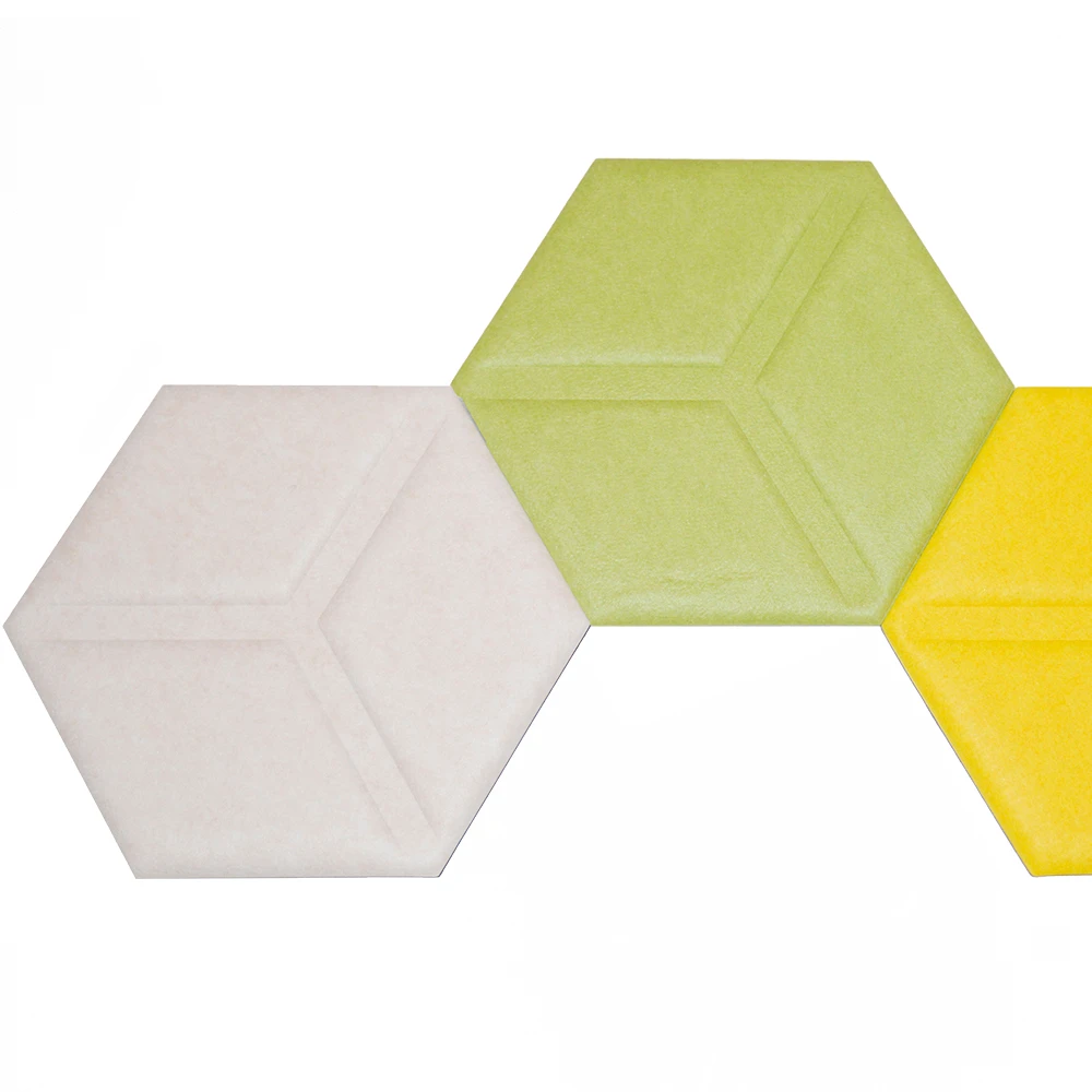 Sound Absorption 100% PET Acoustic Panels Anti Noise Material 3D Polyester Acoustic Panel