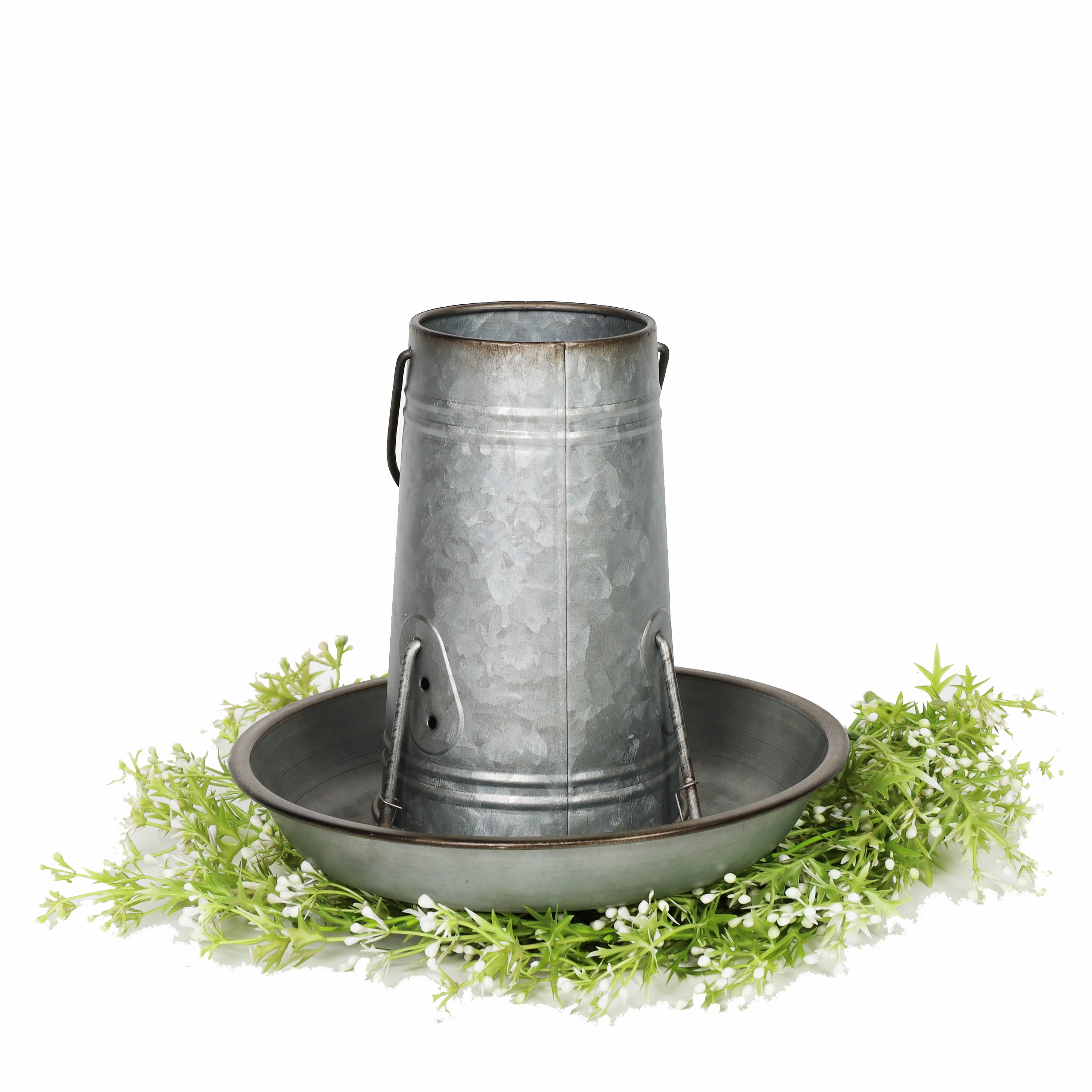 Wall Hanging Bird Feeder Garden Decorative Cast Iron Pet Food Bowl galvanized window wild Bird Feeder Outdoor Water Food Drinker