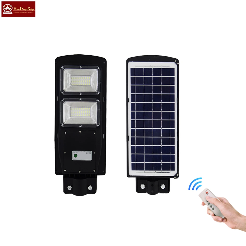 Remote Control 30W 90W Integrated LED Solar Street Light Aluminum Shell Sensor Solar Installation Garden Road White Emittance