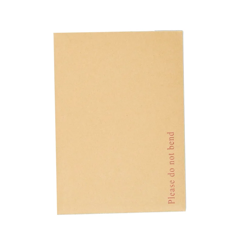 Custom C4 A4 Peel&Seal Manila Hard Board Backed Envelope Do Not Bend Envelopes