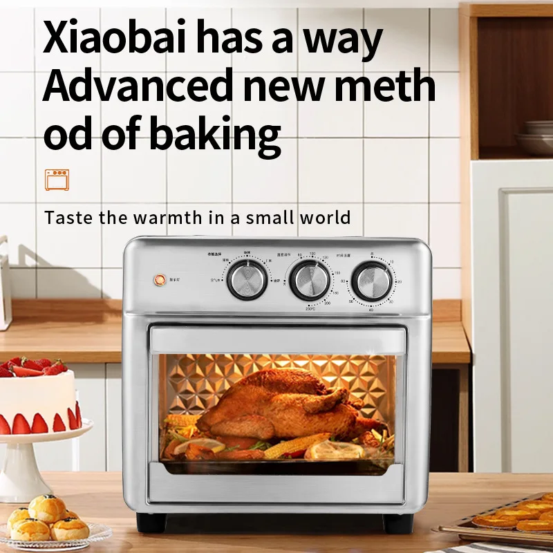 2023 new household air fried electric oven household 15L new visual fryer oven in one machine