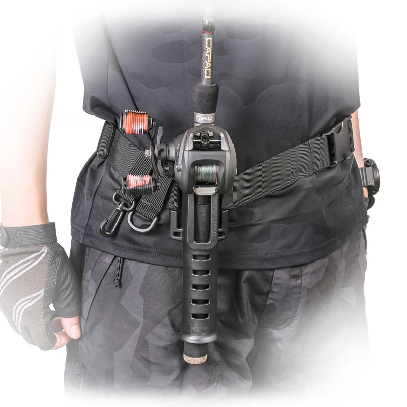 Wholesale Other Fishing Tackles Tools Adjustable Length Spinning/Casting Rod Fishing Belt with Rod Holder