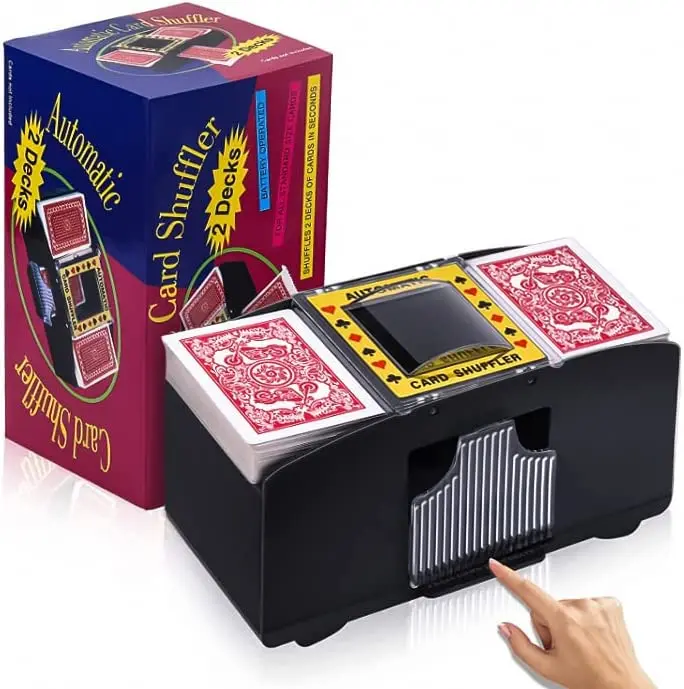 Automatic Battery Operated 2-6 Layer Card Dealing Machine a Poker Shuffling for the Family Gathering Club