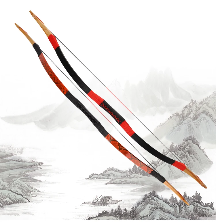 Portable Outperform Factory Supply Handcrafted Traditional Asia Bow and arrow set for practice use