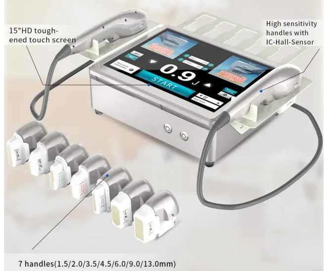 
7 cartridges 7d hifu korea technology hifu machine,2 handles 7D hifu for face and body treatment 