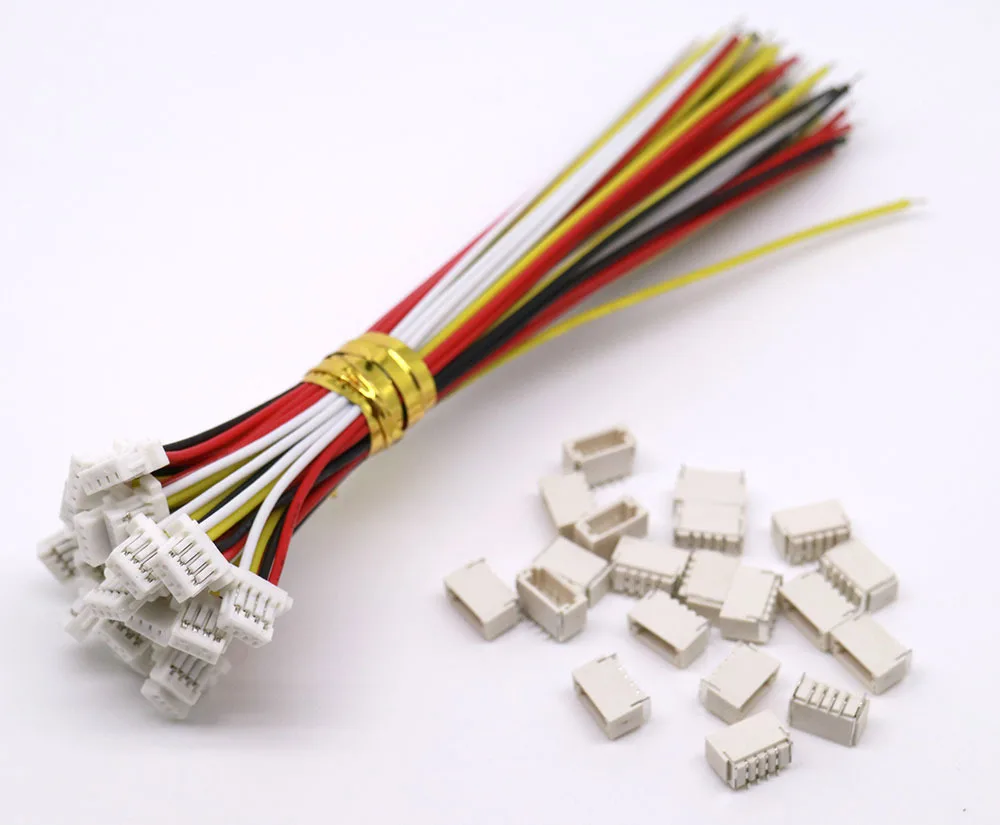 Mini Micro SH 1.0 4-Pin JST Connector with Wires Cables 100MM Customer-made Customization Factory Directly Whole OEM Hot