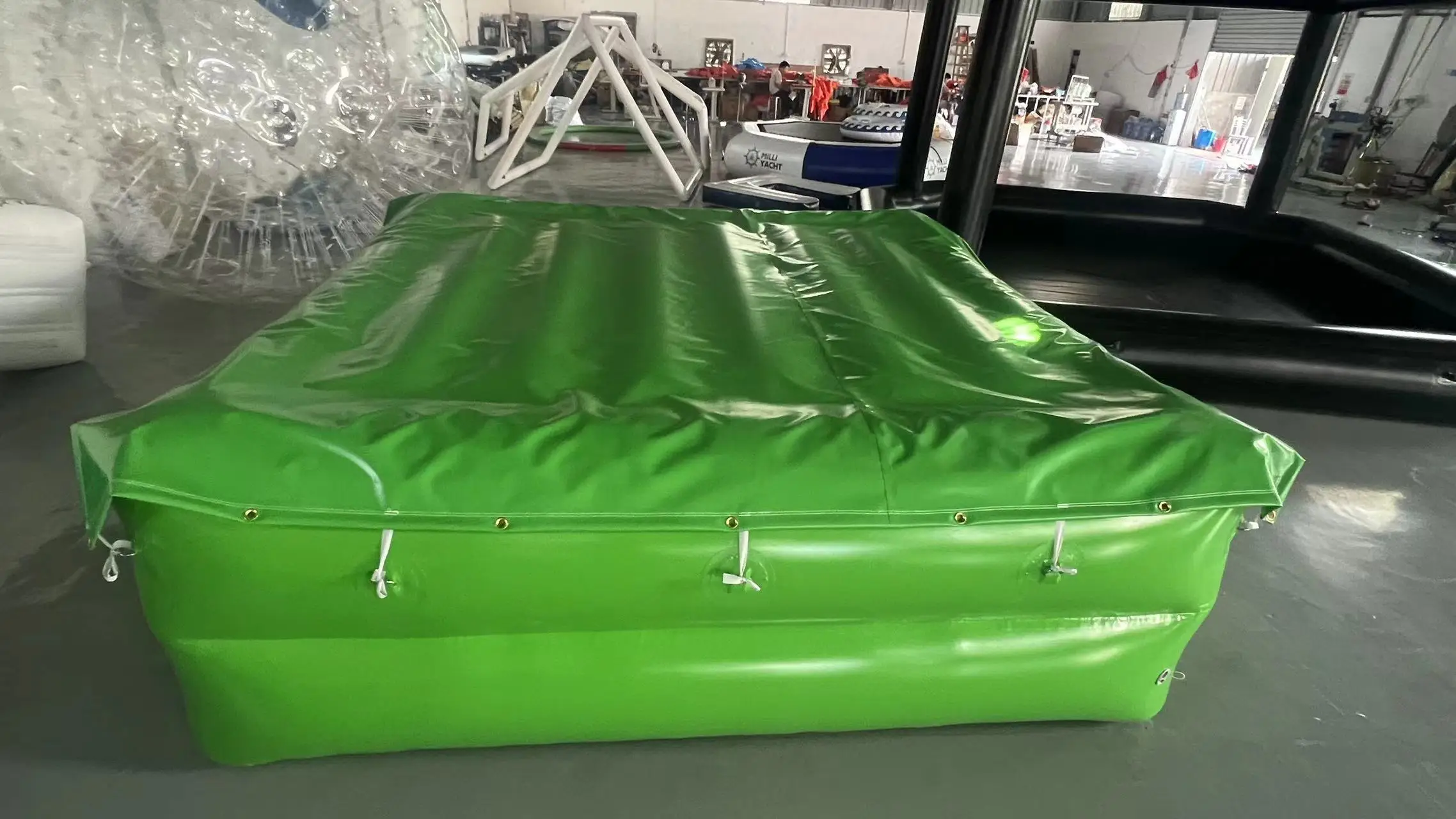 3*3M air tight firefighting inflatable rescue cushions/ safety air cushion with cover for athletics high jump competition