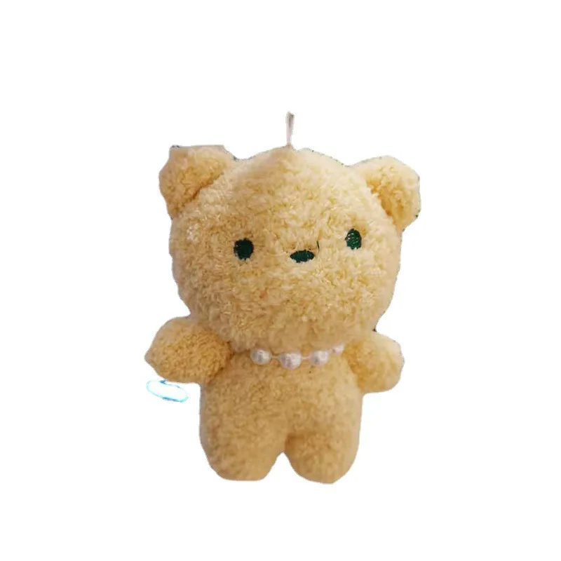 Оптовая продажа, жемчужное ожерелье, медведь, плюшевый брелок, подвеска, маленькая сумка, декоративные аксессуары, куклы, Мультяшные Плюшевые игрушки-животные