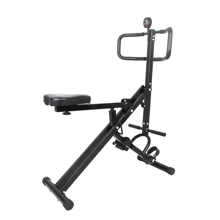 OEM Gym Home Fitness AB Squat Upright Horse Riding Machine Total Power Crunch with Monitor and 12 Hydraulic Resistance
