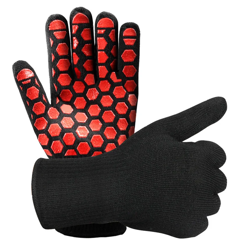 High Quality Anti-scalding Baking Gloves High Temperature Resistant BBQ Gloves Protection  Heat-insulating Kitchen Tools
