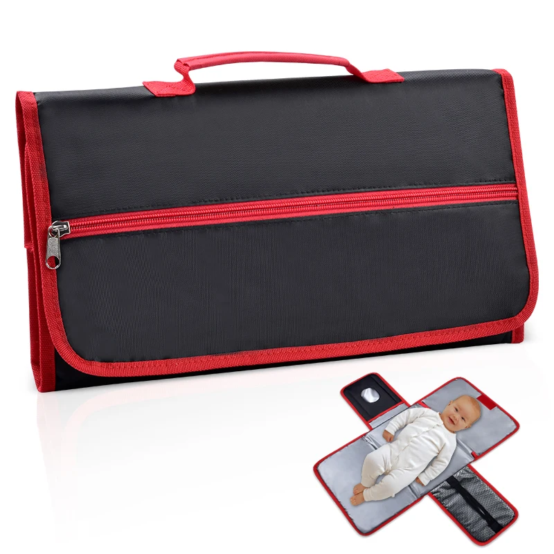 Manufacturer Costom Foldable Home Travel Changing Table Mat Baby Portable Baby Diaper Pad Diaper Changing Mat with Pocket