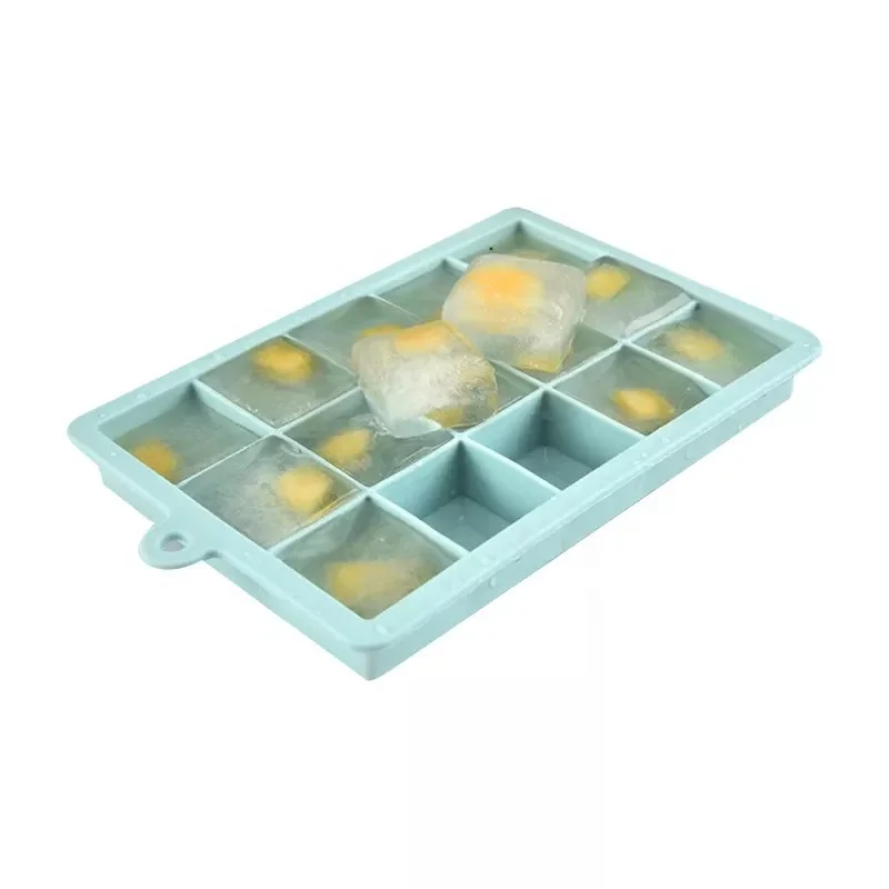 Универсальный продовольственный класс легко снимаемые силиконовые формы для кубиков льда 15 лоток Штабелируемый прочный с