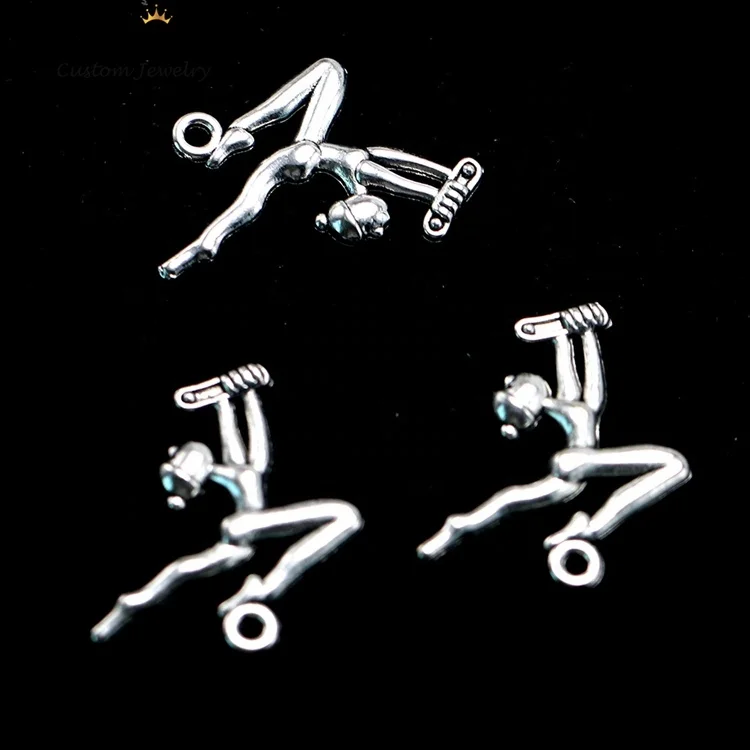 Suntown Fashion Accessory Athlete Man Sport Pendant Yoga Pendant Gymnast Pendant Charms Alloy Charms Wholesale Jewelry Findings
