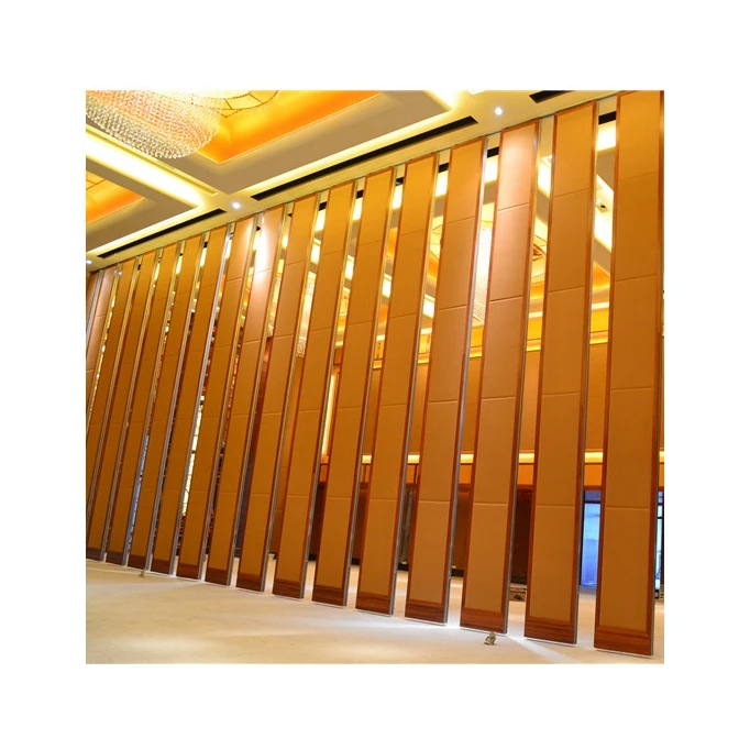 New Design Banquet Hall Soundproof Movable Partition Wall Restaurants Sliding Folding Wooden movable Partition Wall