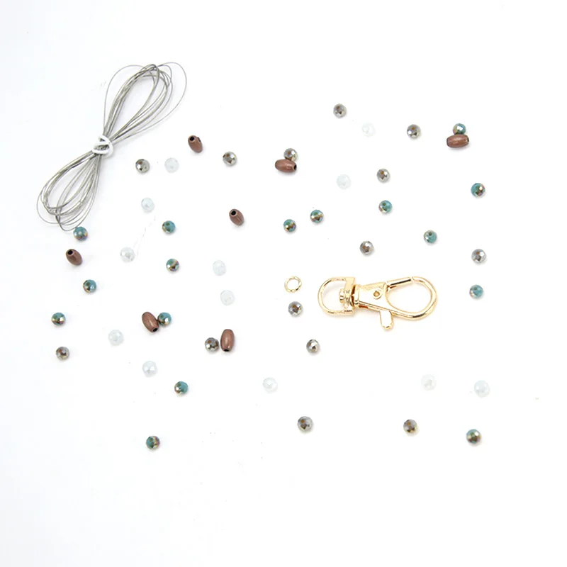 Комплект бижутерии «сделай сам», стеклянные бусины для изготовления ювелирных изделий, ожерелья, браслета, ювелирных изделий для девочек