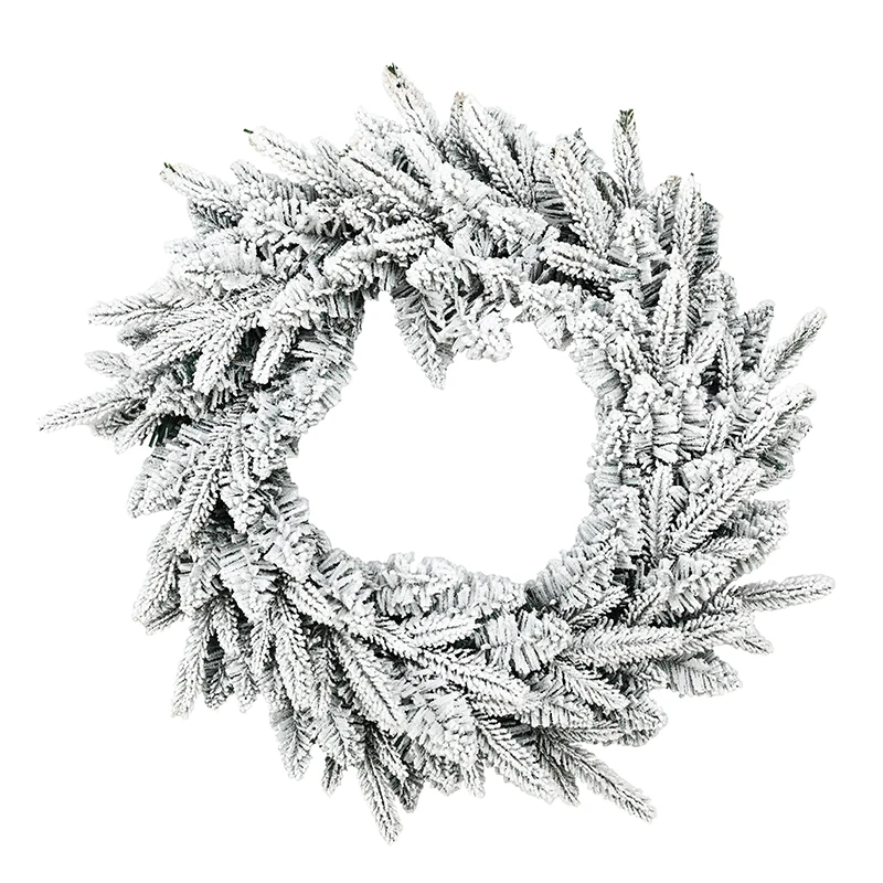 24 Inch Prelit Pine Christmas Wreaths for Front Door Aritificial with Lights for Outdoor Window Table Holiday Decorations