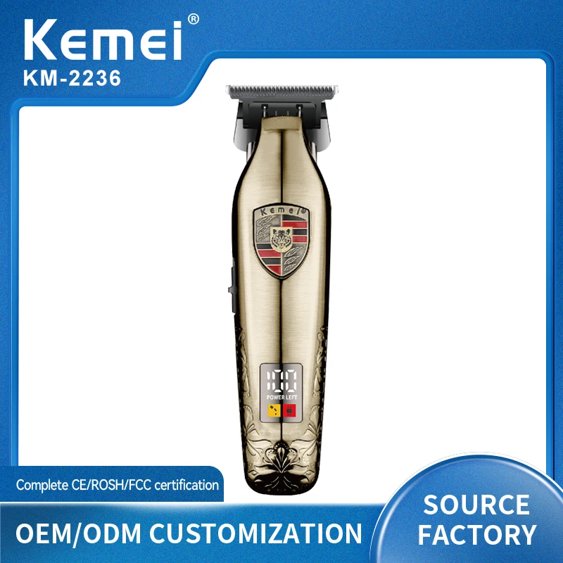 KEMEI km-2236 Professional Electric Hair Trimmers 7500 Rpm Rechargeable Hair Cutter Clippers For Barber Shop