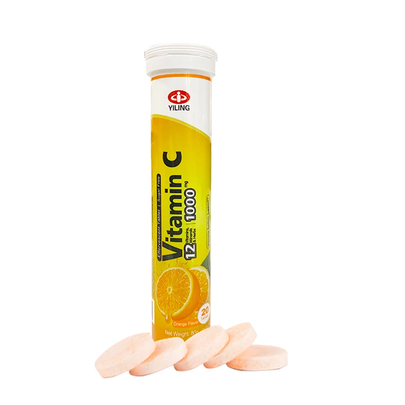 Yiling Vitamin C Effervescent Tablets Skin Whitening skin whitening iron absorption OEM Factory