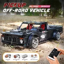 Высокотехнологичная модель автомобиля Mould King 13082 внедорожник Moc моторизованный грузовик строительные блоки кирпичи для рождественских подарков