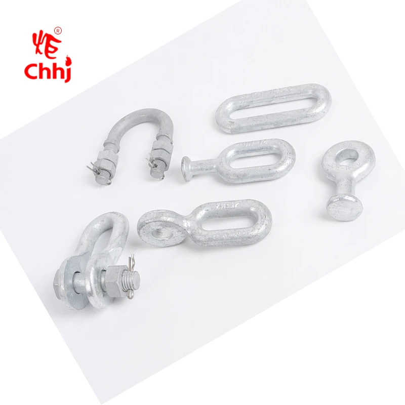 Оцинкованная сталь Якорь Оковы для Накладные изолятор строки подключения