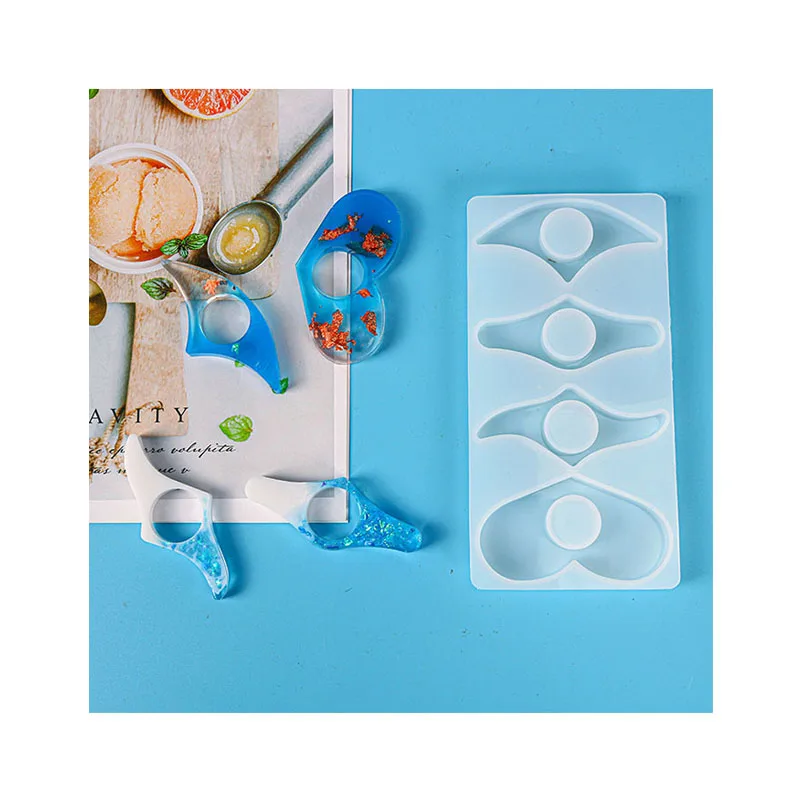 Hot Sale DIY Book Page Holder Silicone Resin Mold Handmade Thumb Bookmark Resin Mold For Book Lovers