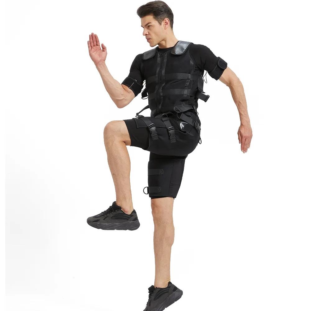 Fat Burning Enhance Muscle Strength with EMS Split Vest Body Suit - Flexible Adjustment for Effective EMS Gym Training