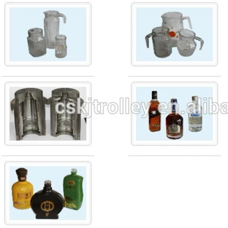 Glass bottle mould customizable