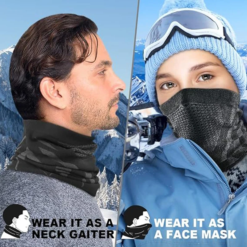 Winter Neck Warmer Gaiter Windproof Face Mask Balaclava Bandana for Ski Snowboard