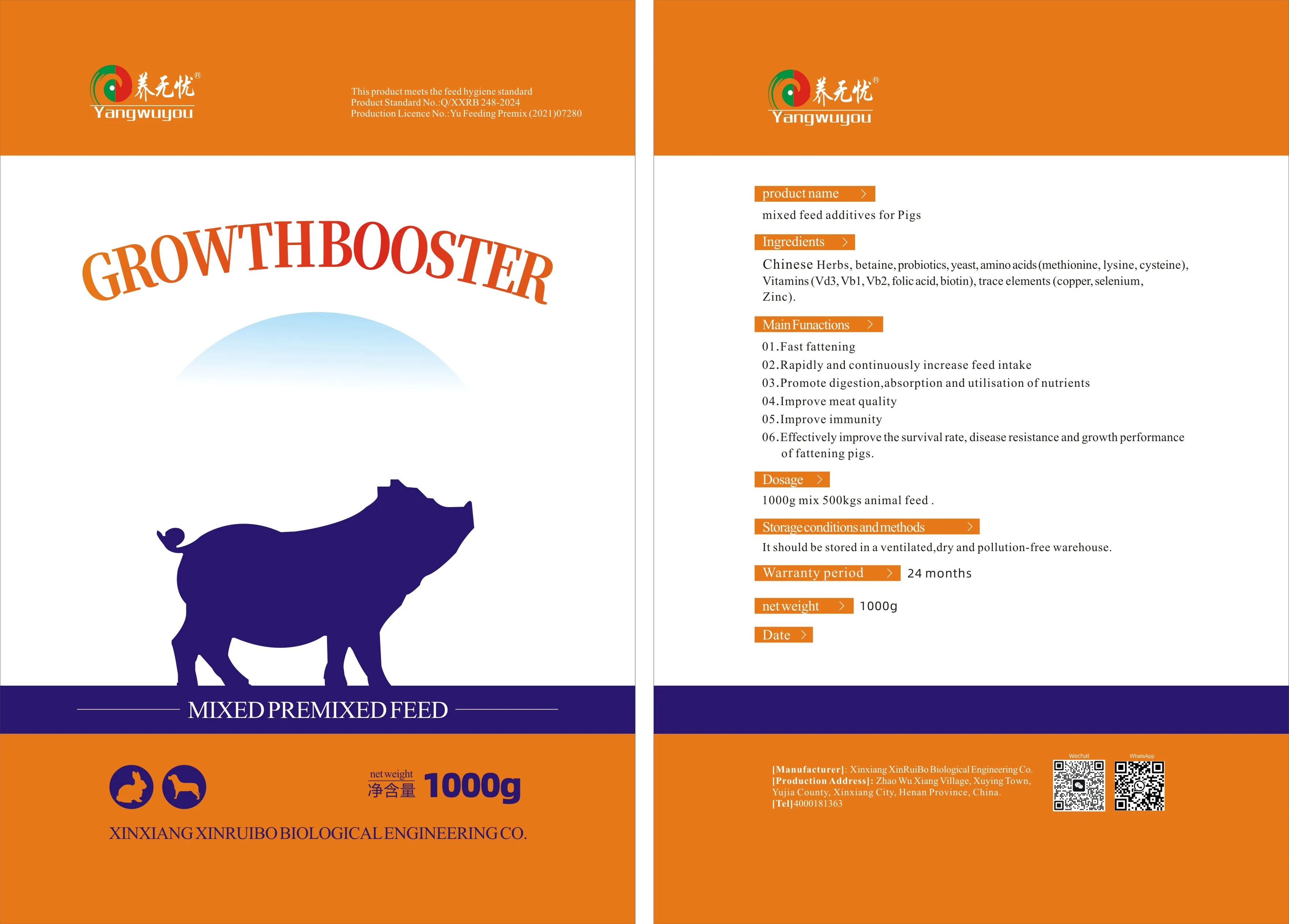 Probiotic Bacteria  Amino Acids Antimicrobial Peptides Vitamins Bio Earn Mix Feed Additive