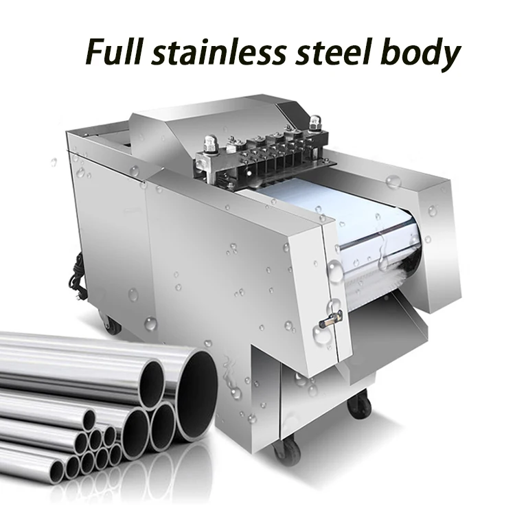 New Type Multifunction Frozen Meat Slicer Machine/ Chicken Beef Dicer Cutting Machine Meat Cube Cutter Machine