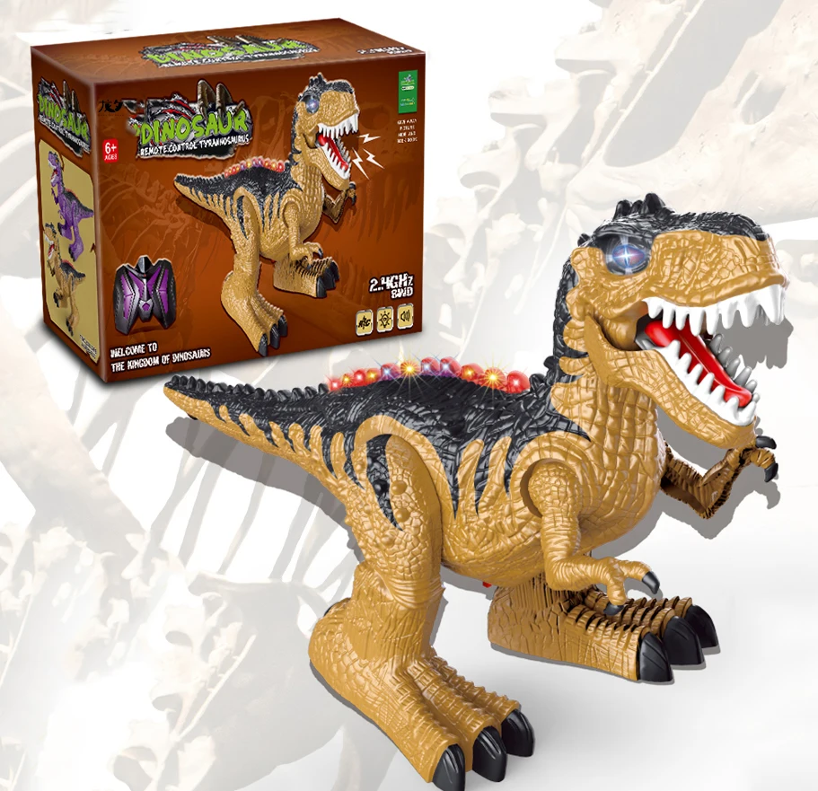 LONGXI remote control dinosaur car toy kit rc animals dinosaurs animatronics robot walking dino model robot toys for kids