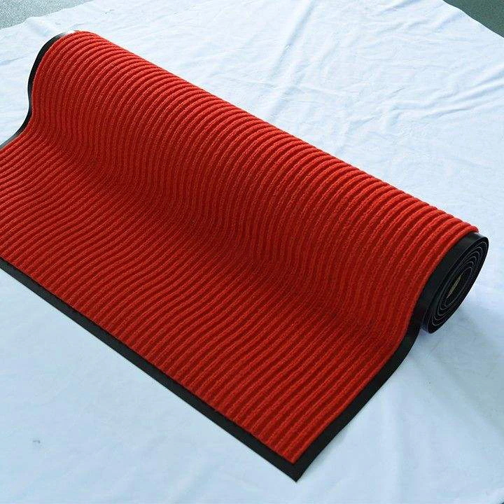 Enhance Safety with Non-Woven Twin-Ribbed Anti-Slip Entrance Mat for Welcoming Guests with a Durable PVC Floor Mat