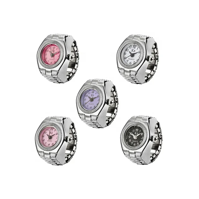 
Adelante Wholesale Fashion Personality Retro Lovers Simple Quartz Watch Ring 