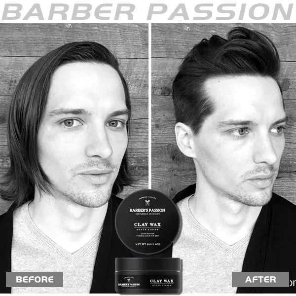 GMP certificate factory price hot sale nice smell high hold matt hair styling clay wax